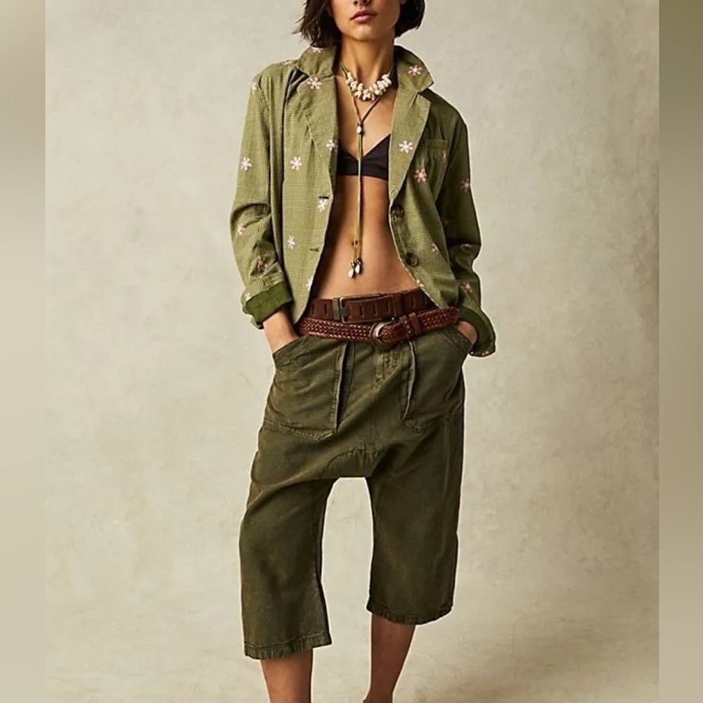 Free People Cali Printed Blazer
